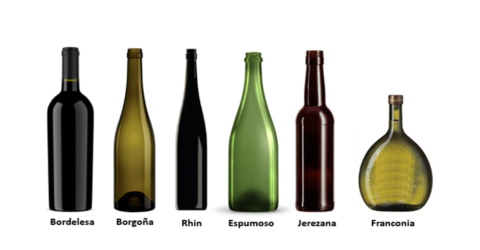 Tipos de botella según su forma